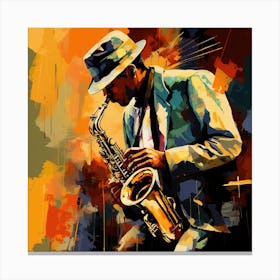 Jazz Musician 36 Canvas Print