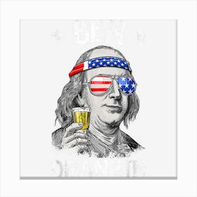 Limited Edition Ben Drankin 4th Of July Benjamin Franklin Men Canvas Print