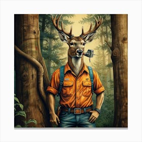 Deer Hunter Canvas Print