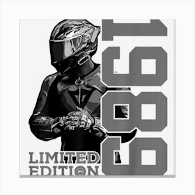 Limited Edition 1989 Biker Motorbike 33rd Birthday 1 Canvas Print