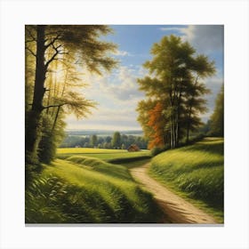 Path In The Countryside 4 Canvas Print