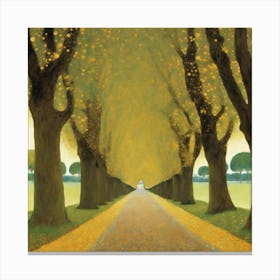 Allee At Schloss Kammer, Gustav Klimt 16 Canvas Print