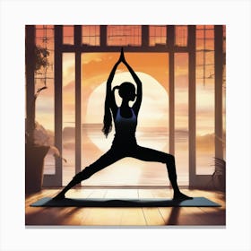 Yoga Pose Canvas Print