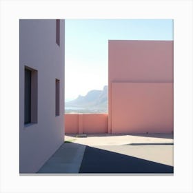 Pink Building - Pink Building Stock Videos & Royalty-Free Footage Canvas Print