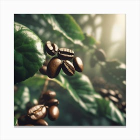 Coffee Beans On A Tree 72 Canvas Print