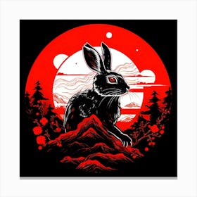 Rabbit On A Mountain Canvas Print