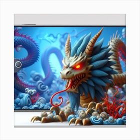 Dragon On A Phone Canvas Print
