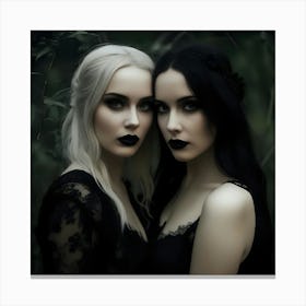 Gothic Women 4 Canvas Print