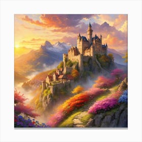 Castle On A Hill Canvas Print