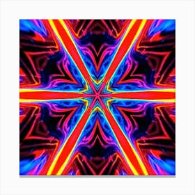 Psychedelic Cross Canvas Print