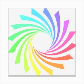 Rainbow Spiral 1 Canvas Print