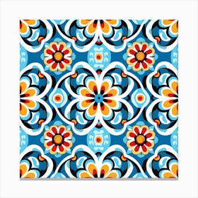 Mexican Seamless Tile Pattern Canvas Print