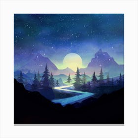 Touching The Stars Canvas Print