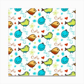 Birds Pattern Design Canvas Print