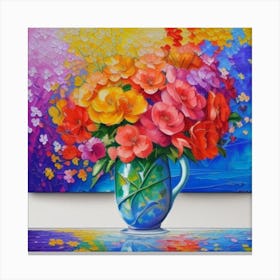 Flowers In A Vase Canvas Print