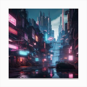 Futuristic City 2 Canvas Print