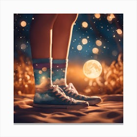 Moonlight In The Sky Canvas Print