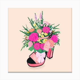High Heel Bouquet Canvas Print