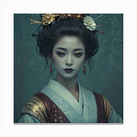 Creative Geisha Artwork 8 Canvas Print