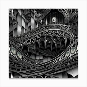 fantastical chaos organ loft Canvas Print