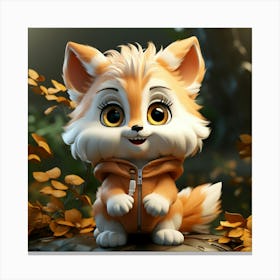 Cute Fox 83 Canvas Print