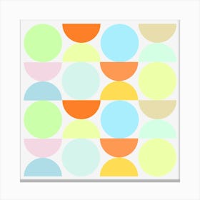 Geometric Circles Canvas Print