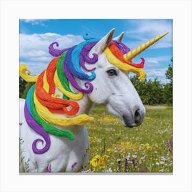 Rainbow Unicorn Canvas Print