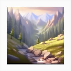 Mountain Stream 6 Canvas Print