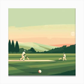 Cricket Game Canvas Print