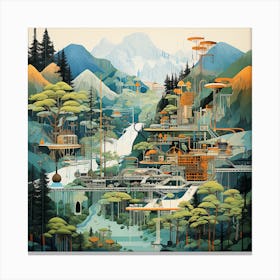 Futuristic City 1 Canvas Print