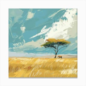 A Amboseli National Park In Kenya Expressive Str 1720351210 4 Canvas Print