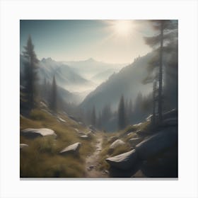 Mountain Path Canvas Print