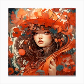 Autumn Girl 1 Canvas Print