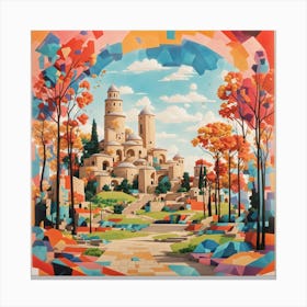 Art Print Of Kalemegdan Park Belgrade With Canvas Print