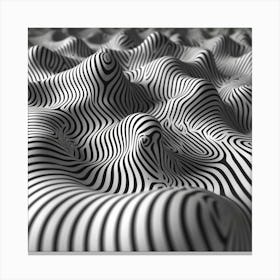 Abstract Wavy Pattern 10 Canvas Print