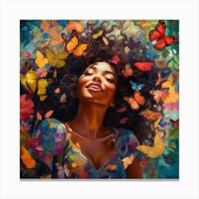 Butterfly Girl 7 Canvas Print