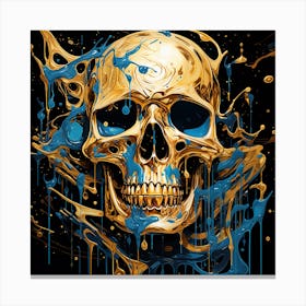 Gold Skull 7 Canvas Print