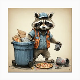 Raccoon 13 Canvas Print