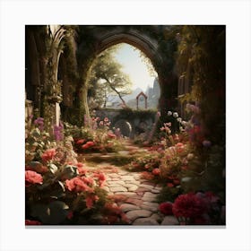 Surreal Love Garden By Csaba Fikker 3 Canvas Print