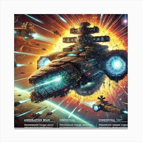 A Vivid Depiction Of The Oblivion Harbinger, A Hea Canvas Print