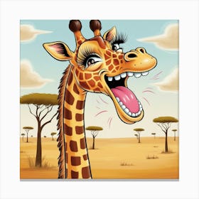 Giraffes Canvas Print