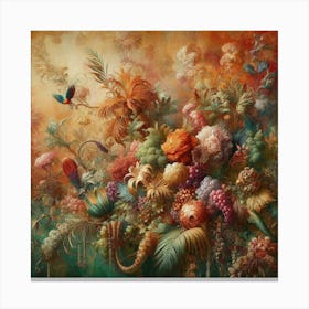 'Flora And Fauna' Canvas Print