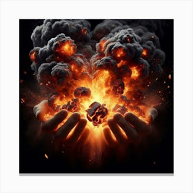 Heart Of Fire 10 Canvas Print