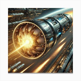 Solar Flare Missiles Converted Canvas Print