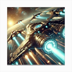 Solar Strikers Closeup Converted Canvas Print