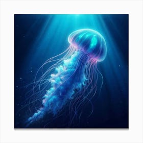 Jellyfish - Jellyfish Stock Videos & Royalty-Free Footage 1 Canvas Print