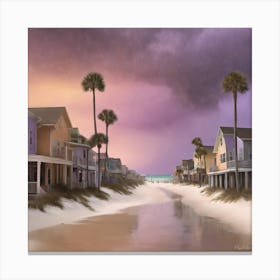 House On The Beach Canvas Print