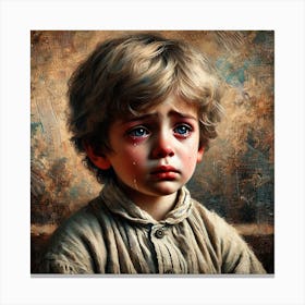 Boy Crying2 Canvas Print