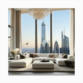 Dubai Skyline 1 Canvas Print