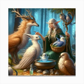 Elven Witch Canvas Print